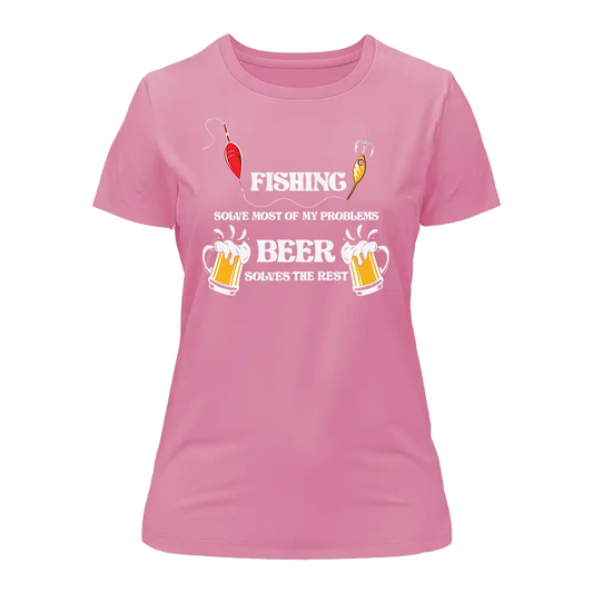 Outdoorzees Fishing Solves All My Problem T-Shirt for Women