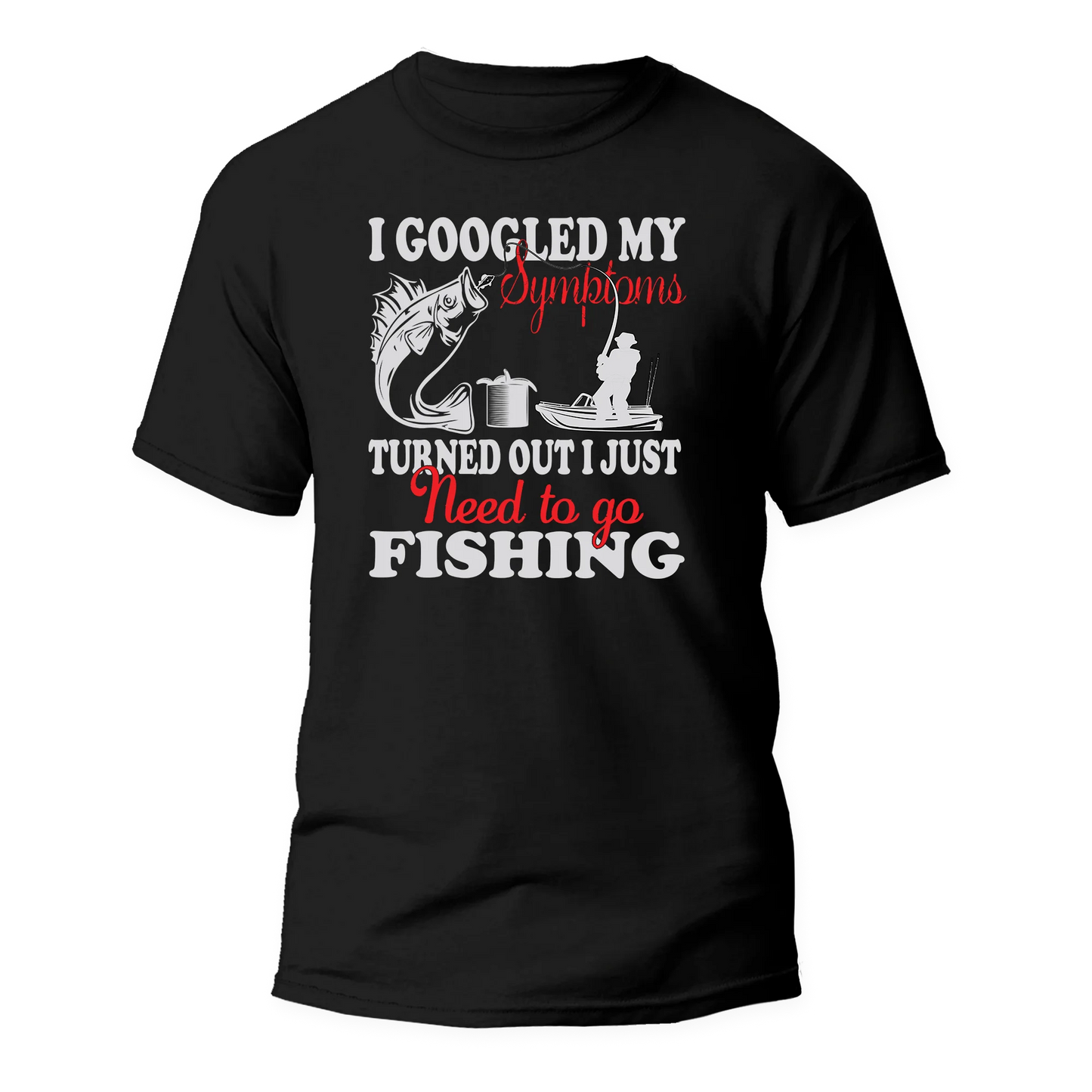 Outdoorzees Fishing Symptoms Man T-Shirt