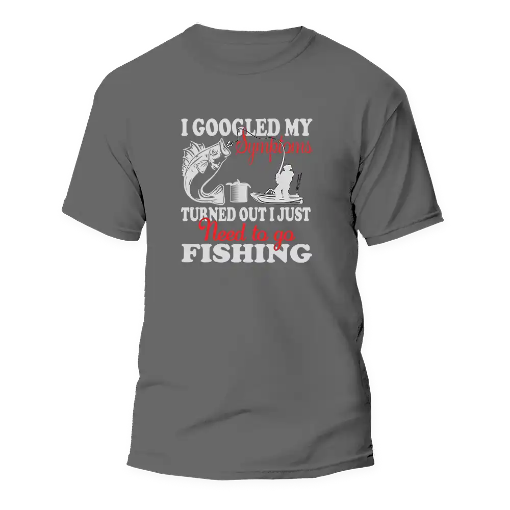 Outdoorzees Fishing Symptoms Man T-Shirt