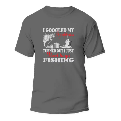 Outdoorzees Fishing Symptoms Man T-Shirt