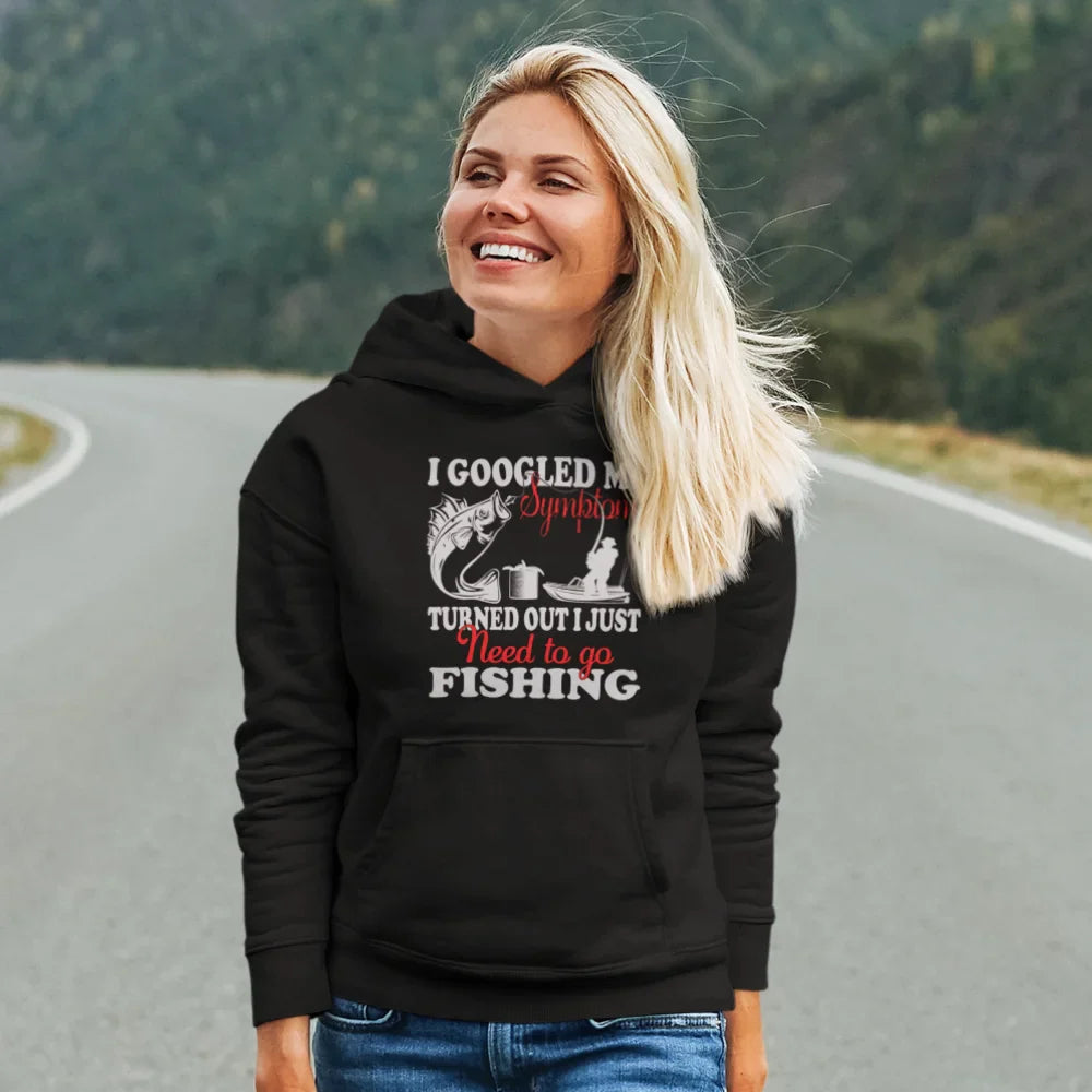 Outdoorzees Fishing Symptoms Unisex Hoodie