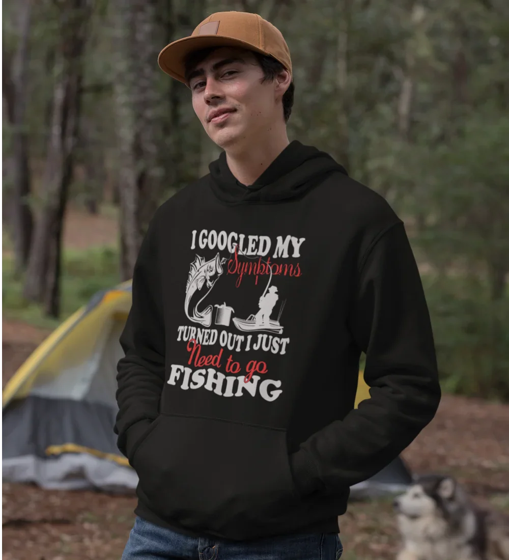 Outdoorzees Fishing Symptoms Unisex Hoodie