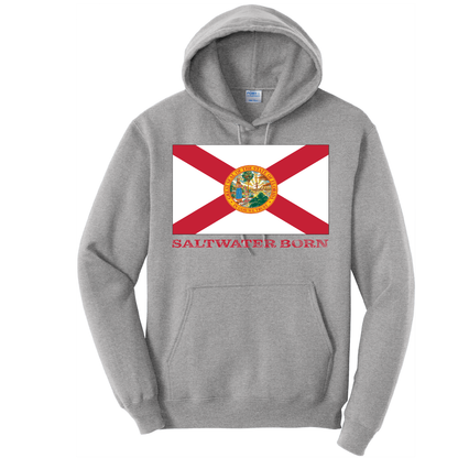 Saltwater Born Florida Flag Cotton Hoodie