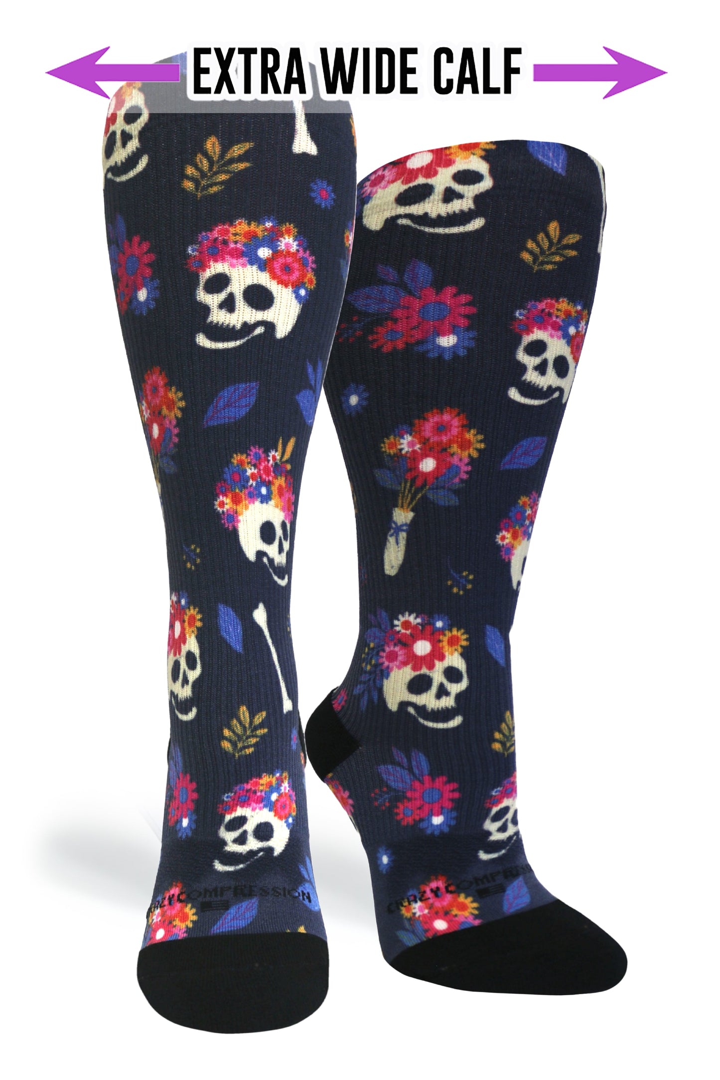 Crazy Compression Flower Hair - (Standard & Extra Wide)