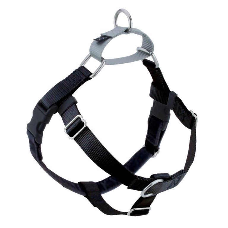 2 Hounds Design Black Freedom No-Pull Dog Harness