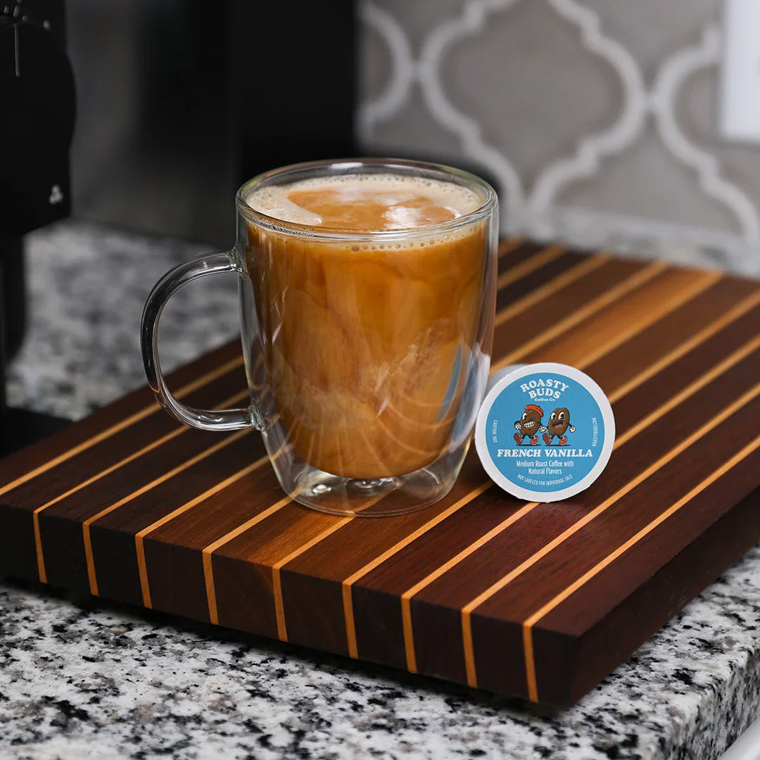 Roasty Buds Regular, French Vanilla & Banana Split Coffee Pods