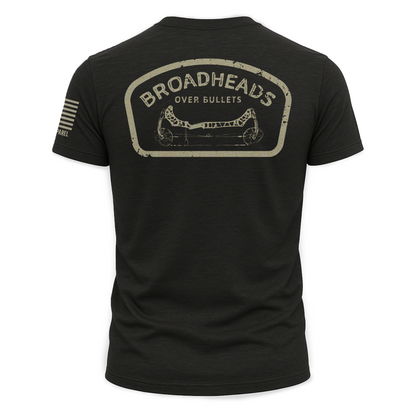 Bow Crew Apparel "Broadheads Over Bullets" Tee - Black