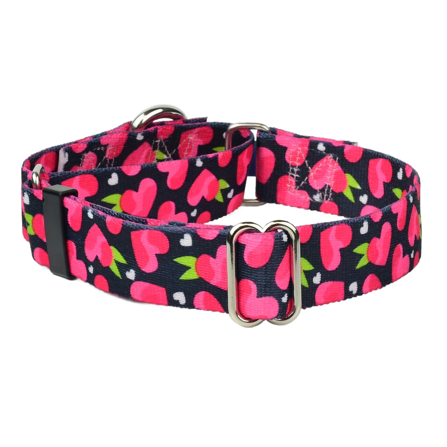 2 Hounds Design Fruity Hearts Martingale Dog Collar – EarthStyle (1" Only)