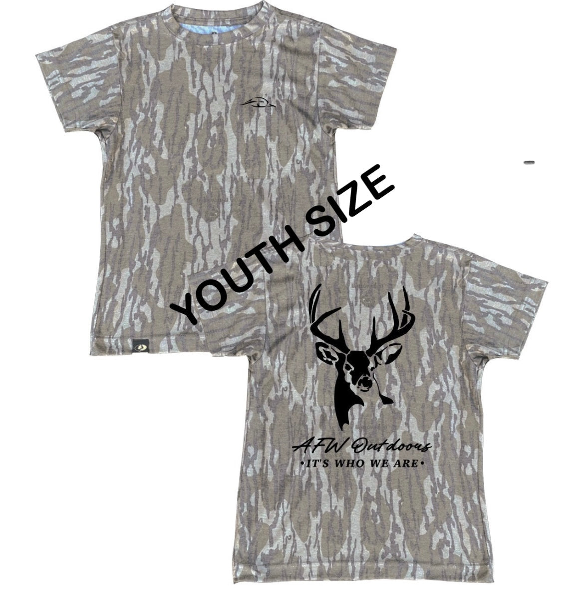 American Flyway Waterfowl Youth AFW Mossy Oak Tee