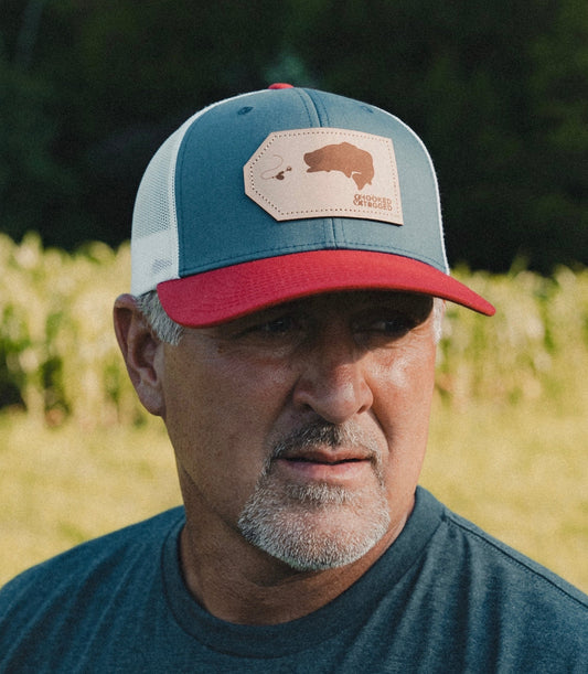 Hooked & Tagged  - Largemouth Bass Patch Hat