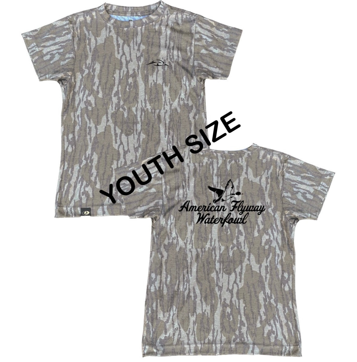 American Flyway Waterfowl Youth AFW Mossy Oak Tee