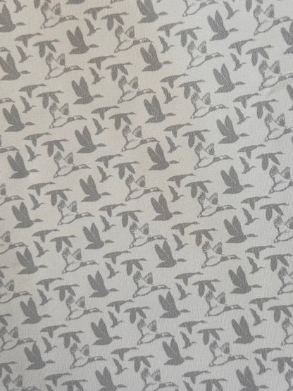 American Flyway Waterfowl AFW White with Grey Flying Ducks Polo