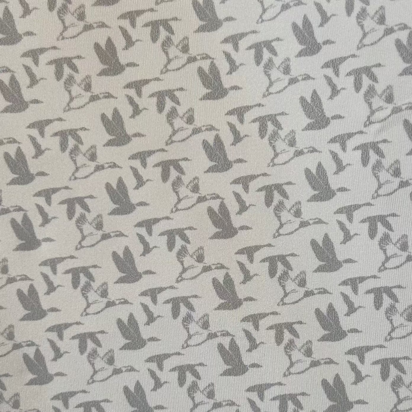 American Flyway Waterfowl AFW White with Grey Flying Ducks Polo