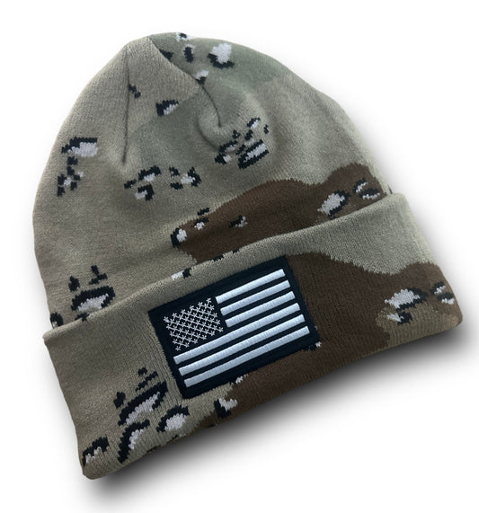 Direct Action Apparel US FLAG BEANIE (CHOCOLATE CHIP)