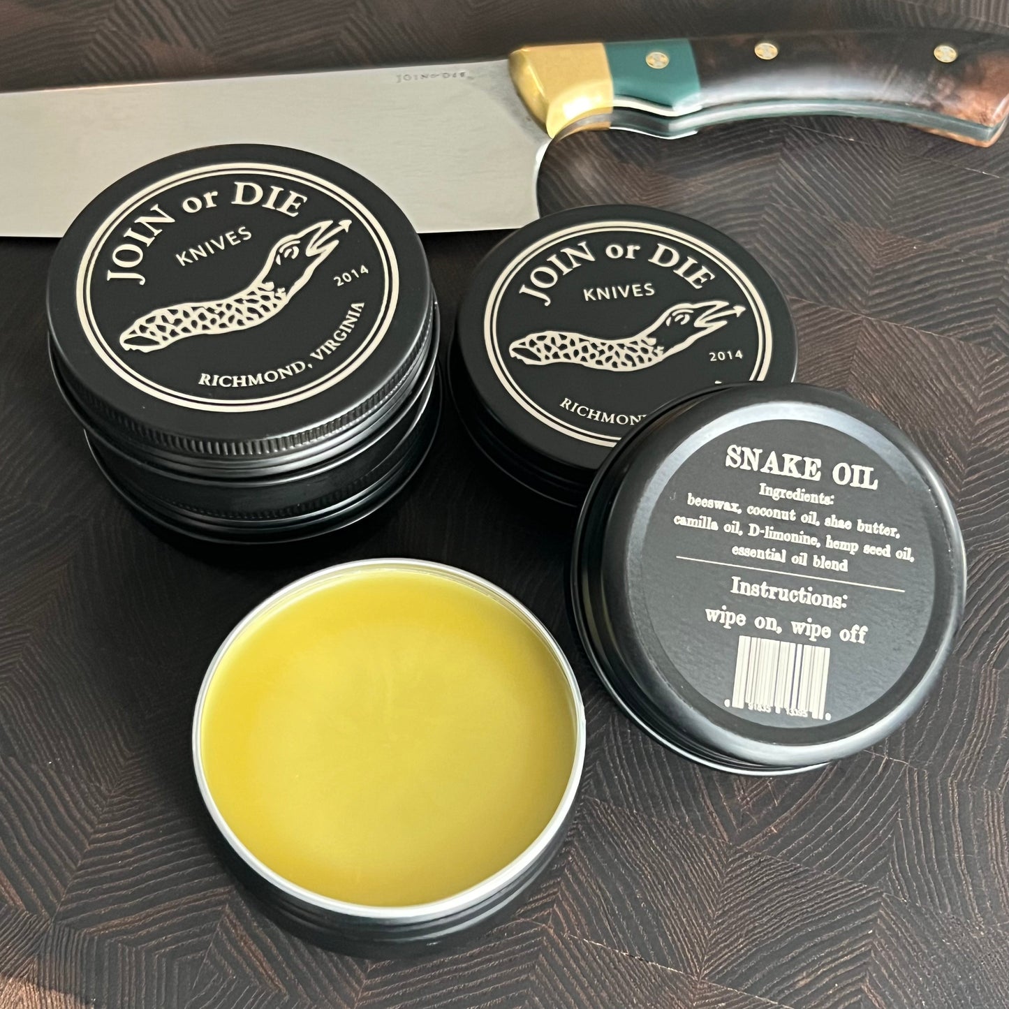 Join or Die Knives Snake Oil