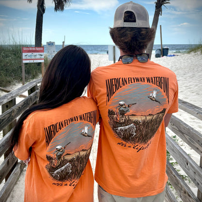 American Flyway Waterfowl Flying Pheasant Burnt Orange with Pocket