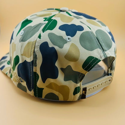 Cowboy Revolution Duck Camo Script “Cowboy Hat” - 5-panel Trucker Hat