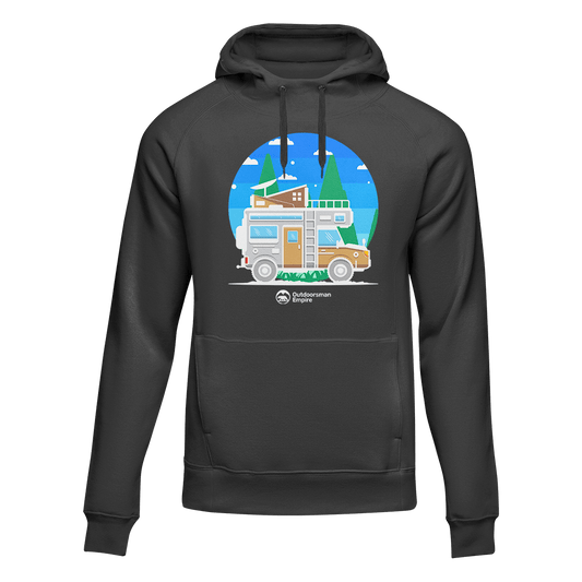 Outdoorzees Funny Camping Adult Fleece Hoodie