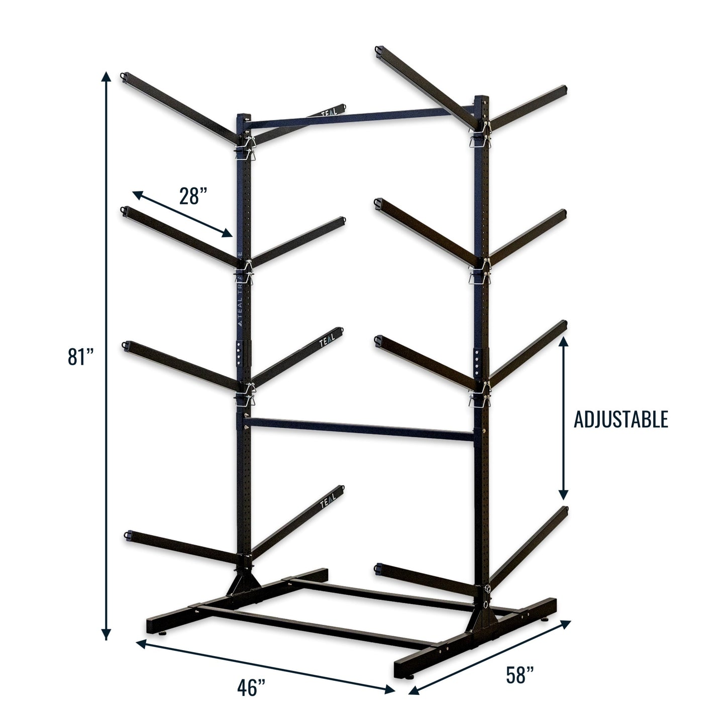 StoreYourBoard - Freestanding G-Watersport | 8 Level | Black