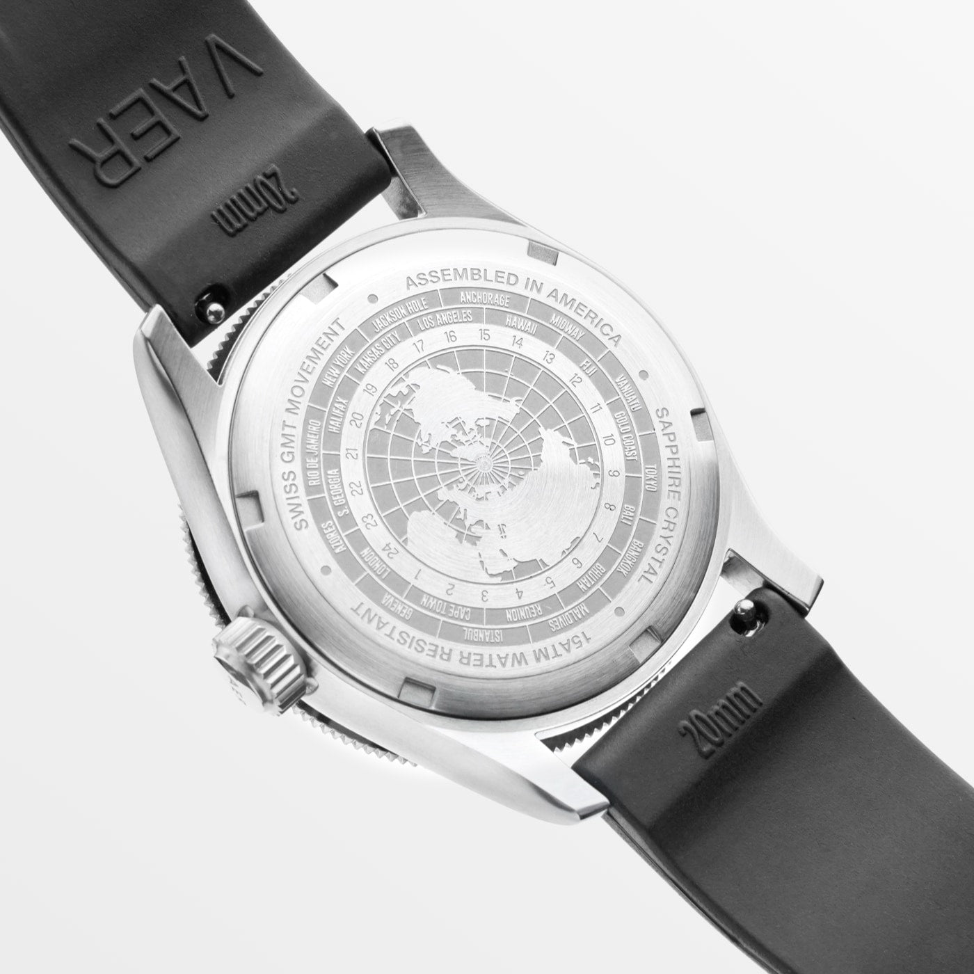 Vaer Watches G2 Meridian Green GMT - 39mm USA