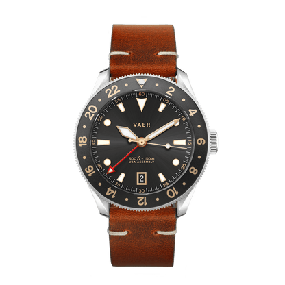 Vaer Watches G2 Meridian Gilt GMT - 39mm USA