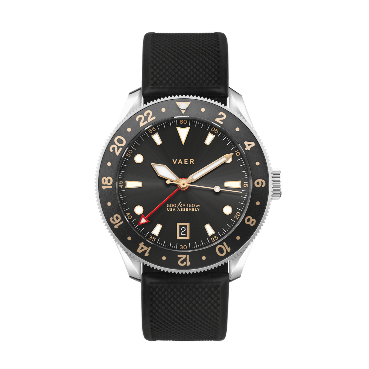 Vaer Watches G2 Meridian Gilt GMT - 39mm USA