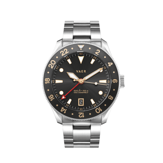 Vaer Watches G2 Meridian Gilt GMT - 39mm USA