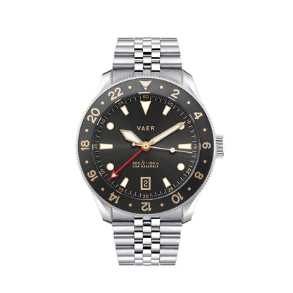 Vaer Watches G2 Meridian Gilt GMT - 39mm USA