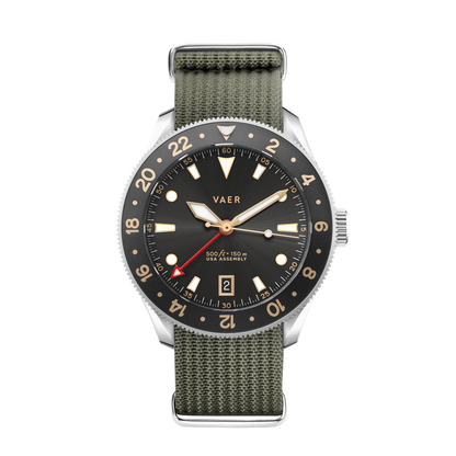 Vaer Watches G2 Meridian Gilt GMT - 39mm USA