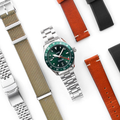 Vaer Watches G2 Meridian Green GMT - 39mm USA
