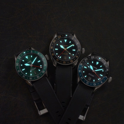Vaer Watches G2 Meridian Navy/Black GMT - 39mm USA