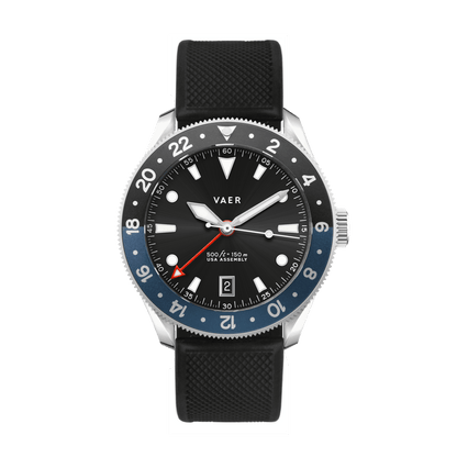 Vaer Watches G2 Meridian Navy/Black GMT - 39mm USA