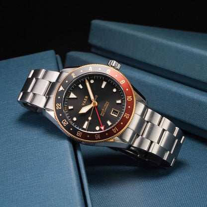Vaer Watches G2 Meridian Rootbeer GMT - 39mm USA