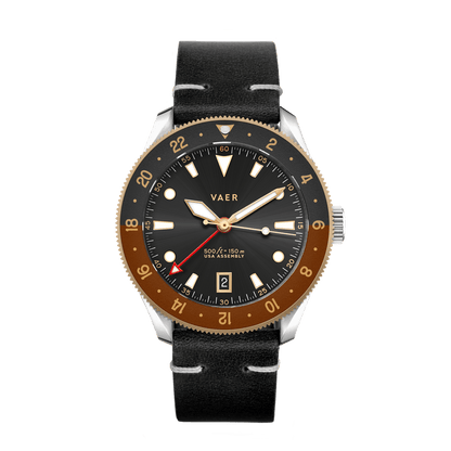 Vaer Watches G2 Meridian Rootbeer GMT - 39mm USA
