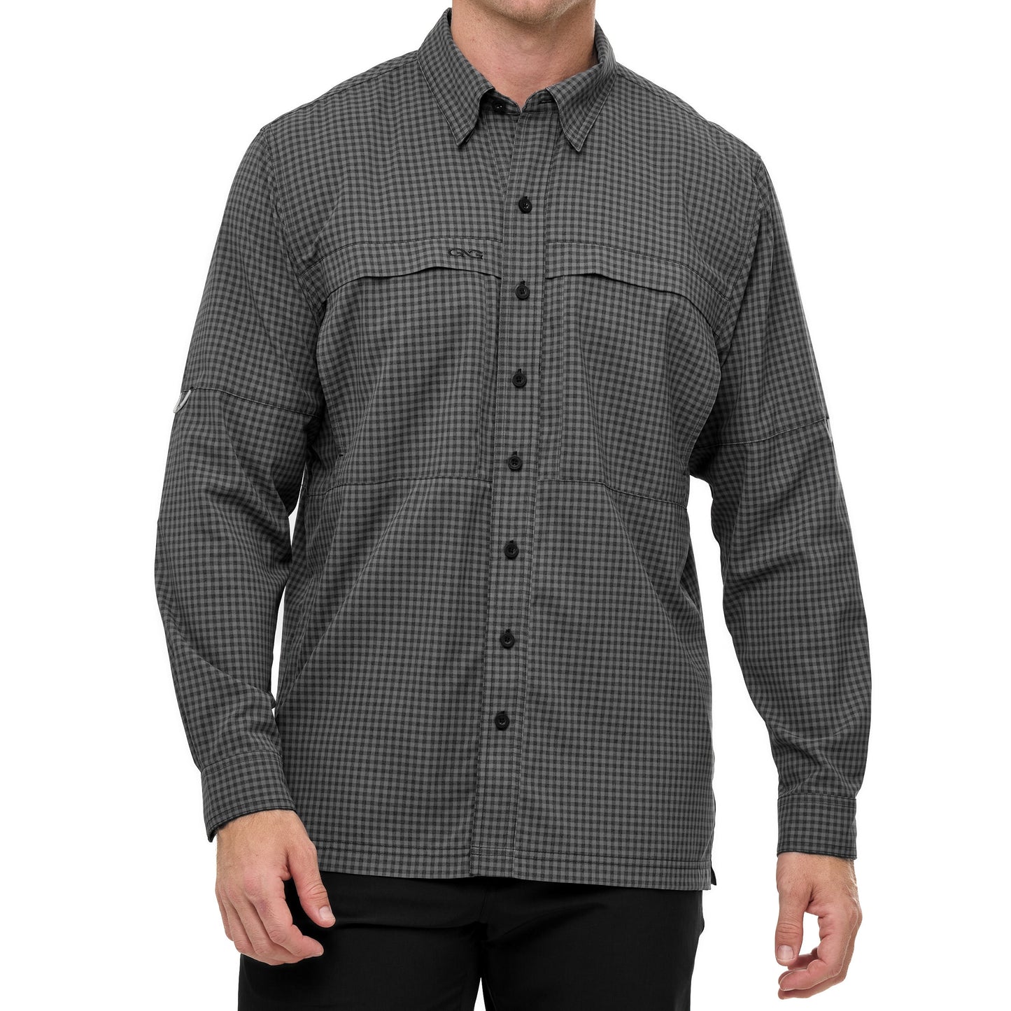 GameGuard - GunMetal TekCheck Shirt | Long Sleeve