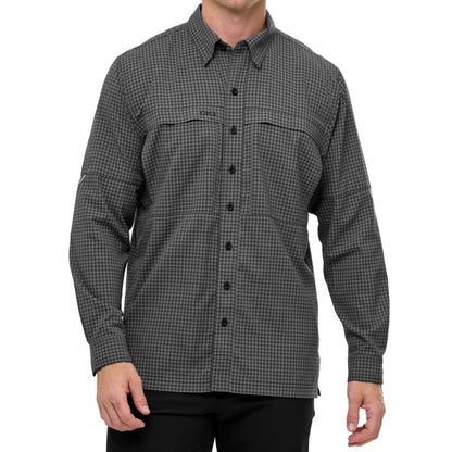 GameGuard - GunMetal TekCheck Shirt | Long Sleeve