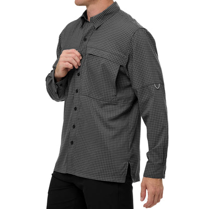 GameGuard - GunMetal TekCheck Shirt | Long Sleeve