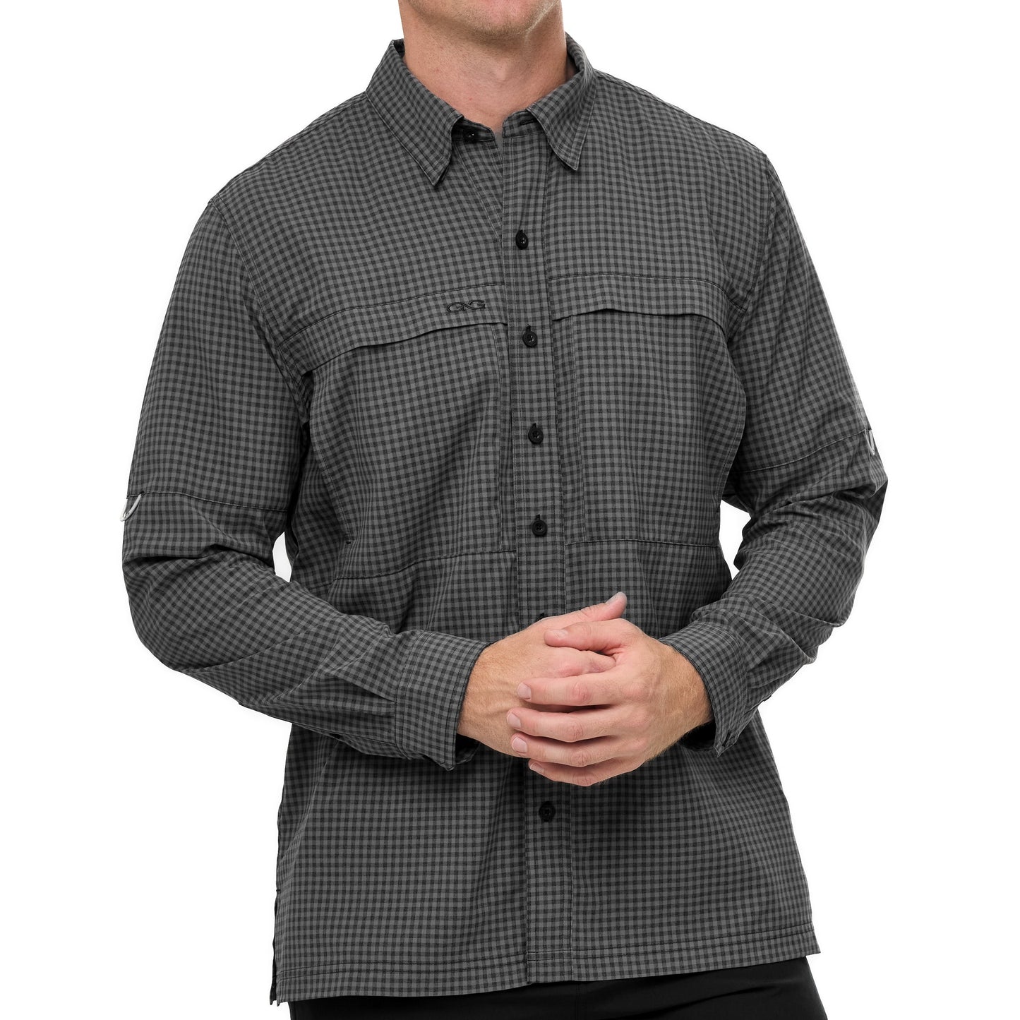 GameGuard - GunMetal TekCheck Shirt | Long Sleeve
