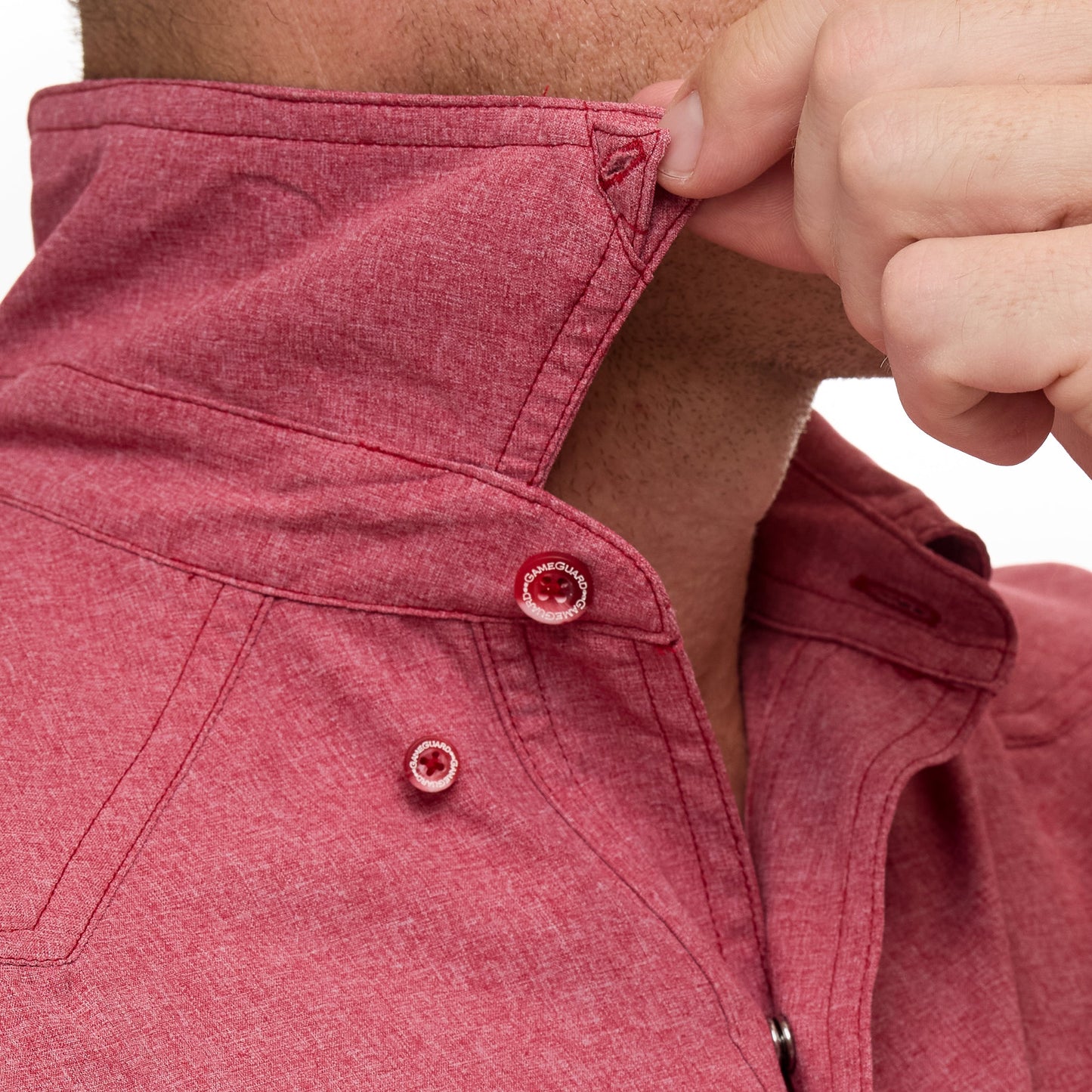 GameGuard - Crimson Pearl Snap Shirt | Long Sleeve