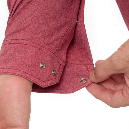 GameGuard - Crimson Pearl Snap Shirt | Long Sleeve