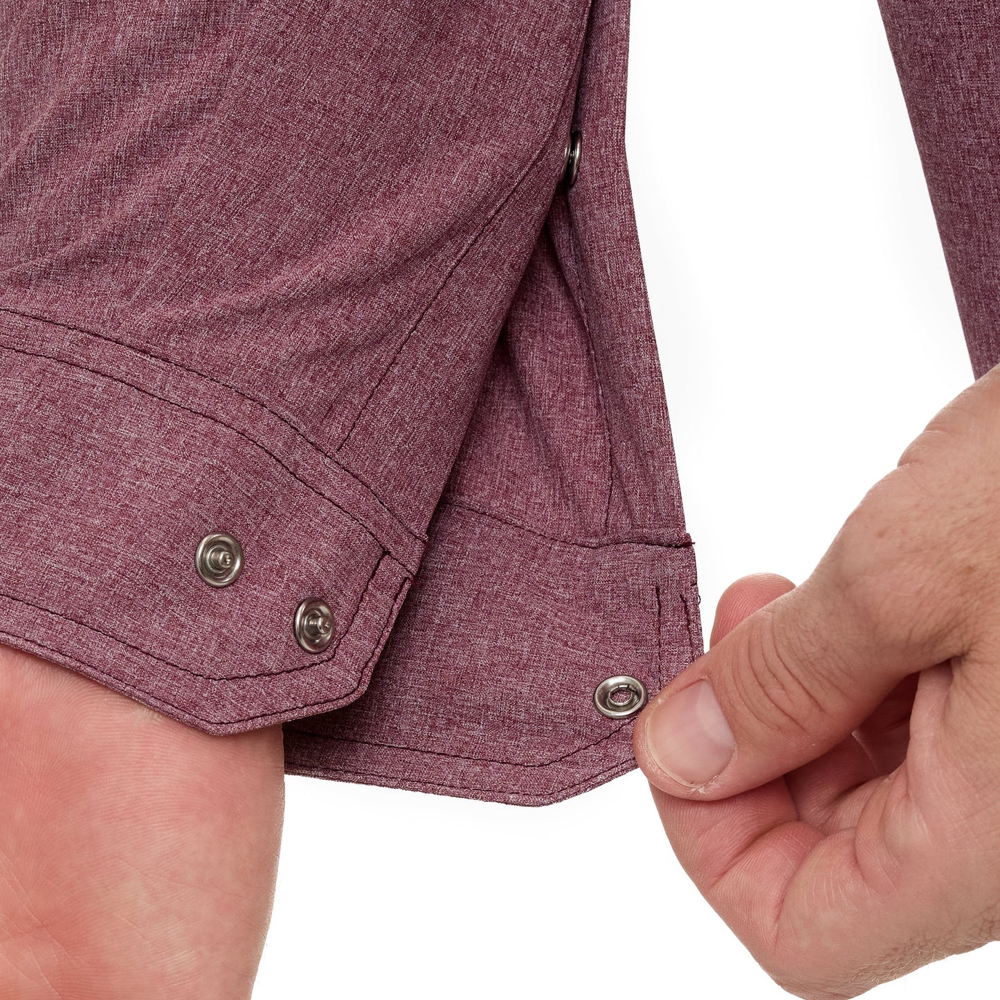 GameGuard - Maroon Pearl Snap Shirt | Long Sleeve
