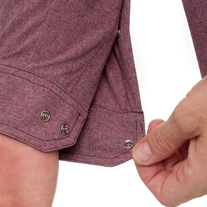GameGuard - Maroon Pearl Snap Shirt | Long Sleeve