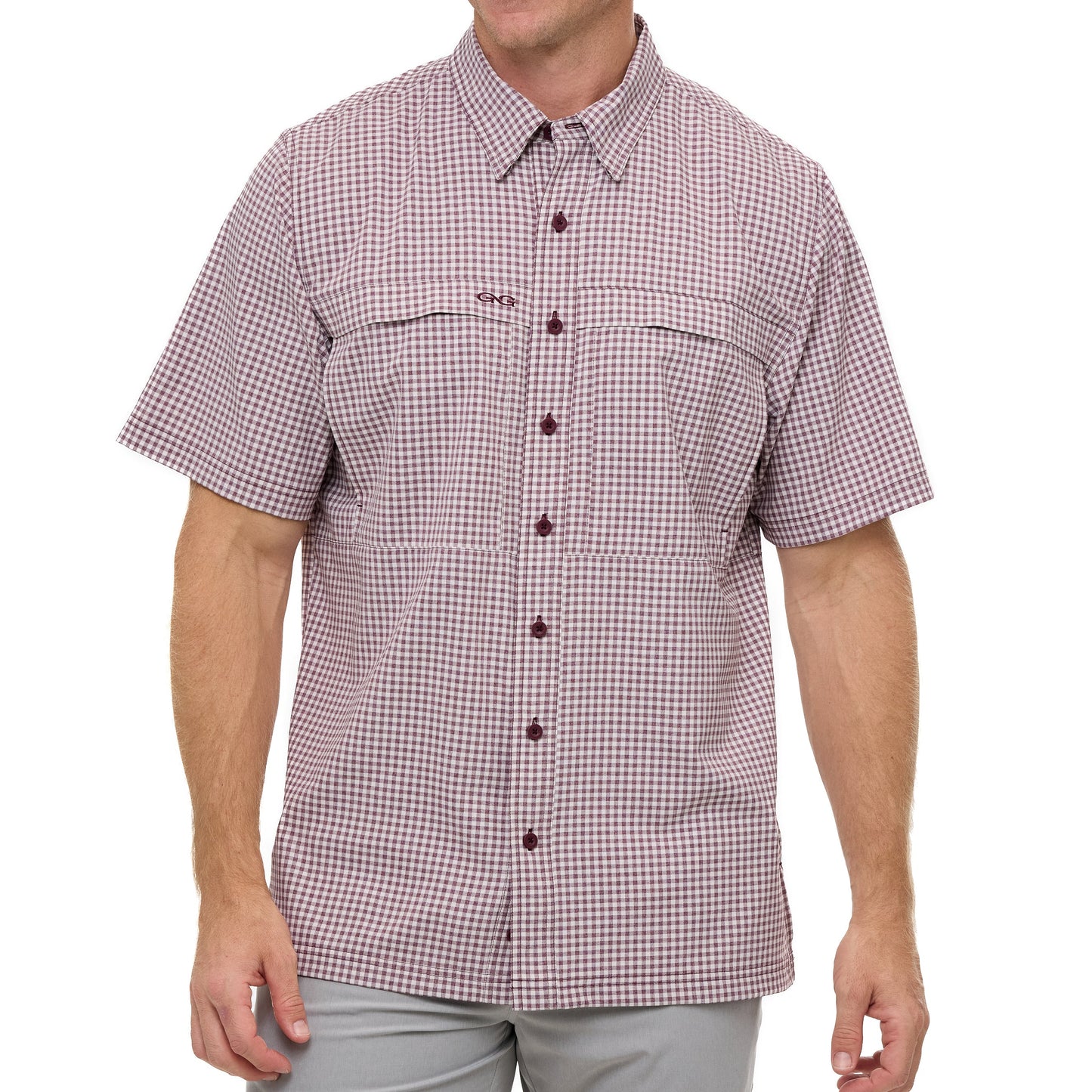 GameGuard - Maroon TekCheck Shirt