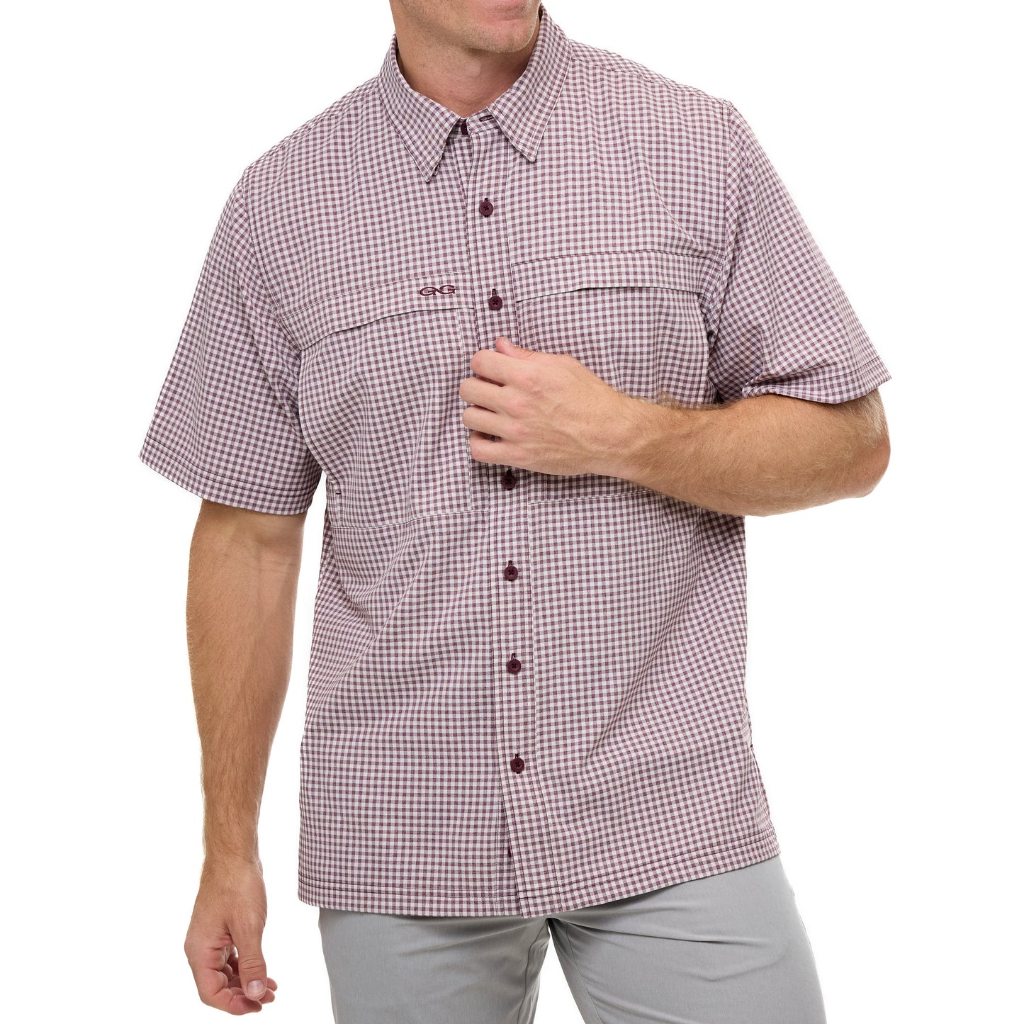 GameGuard - Maroon TekCheck Shirt
