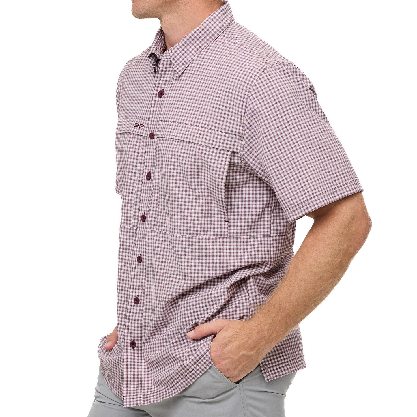 GameGuard - Maroon TekCheck Shirt