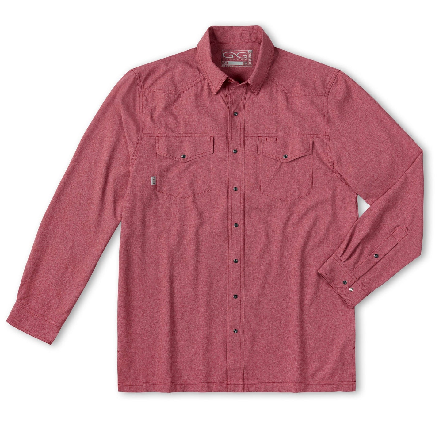 GameGuard - Crimson Pearl Snap Shirt | Long Sleeve