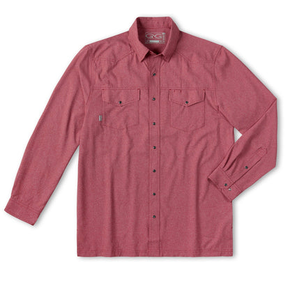 GameGuard - Crimson Pearl Snap Shirt | Long Sleeve
