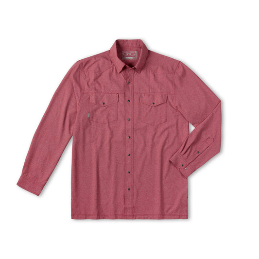 GameGuard - Crimson Pearl Snap Shirt | Long Sleeve