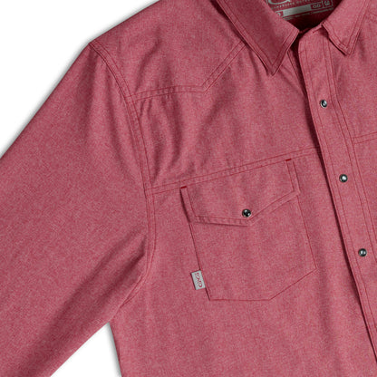 GameGuard - Crimson Pearl Snap Shirt | Long Sleeve
