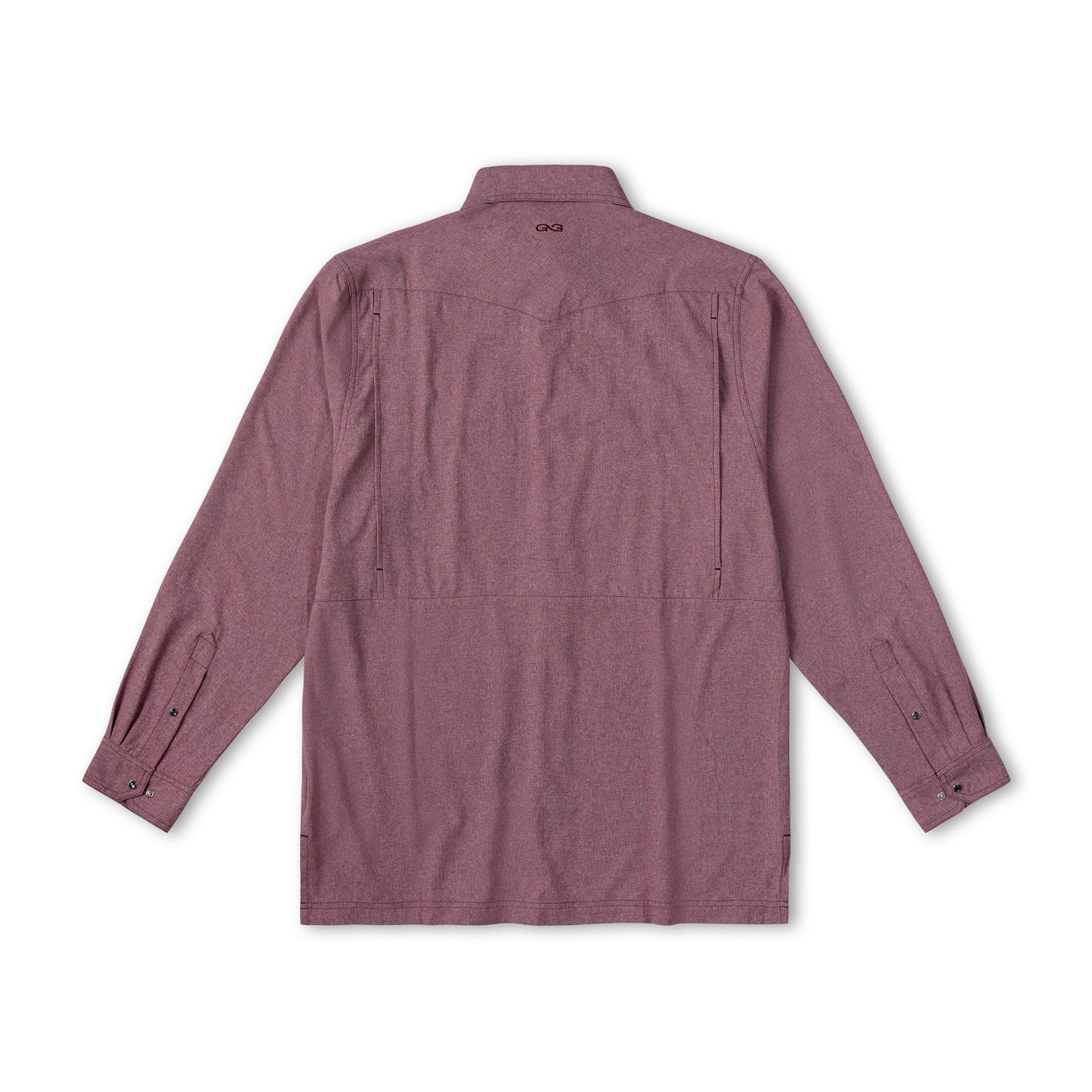 GameGuard - Maroon Pearl Snap Shirt | Long Sleeve